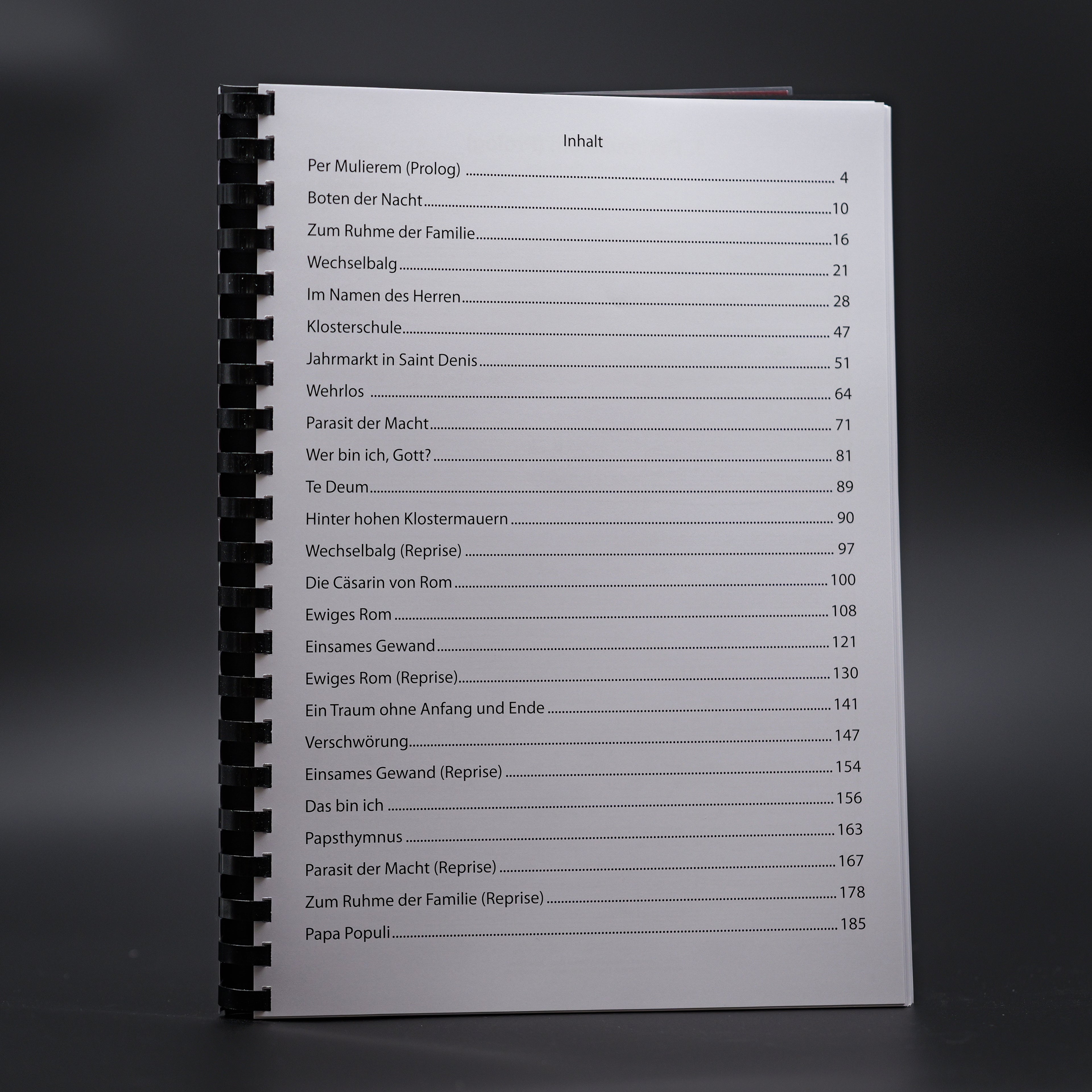 Songbook "Die Päpstin"