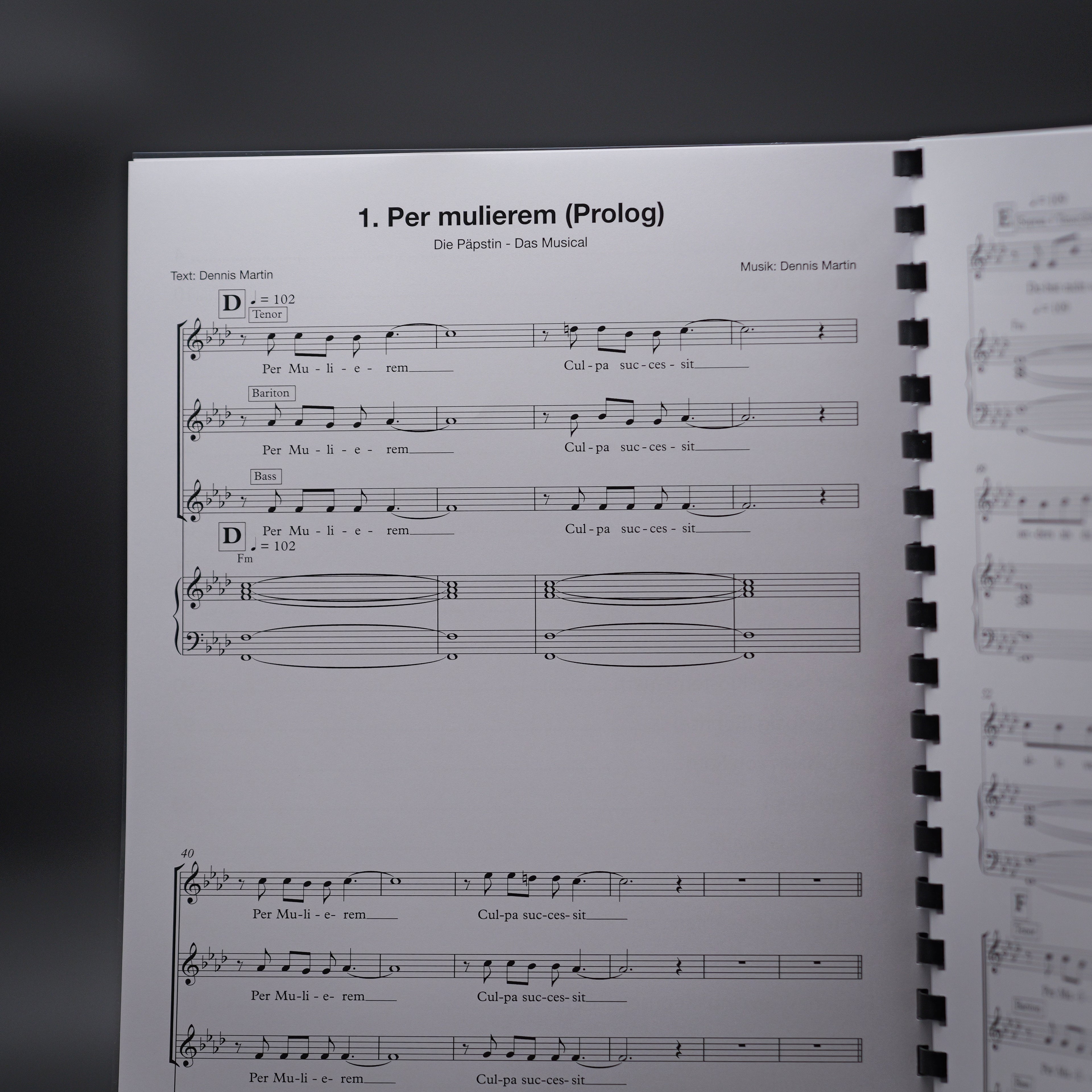 Songbook "Die Päpstin"