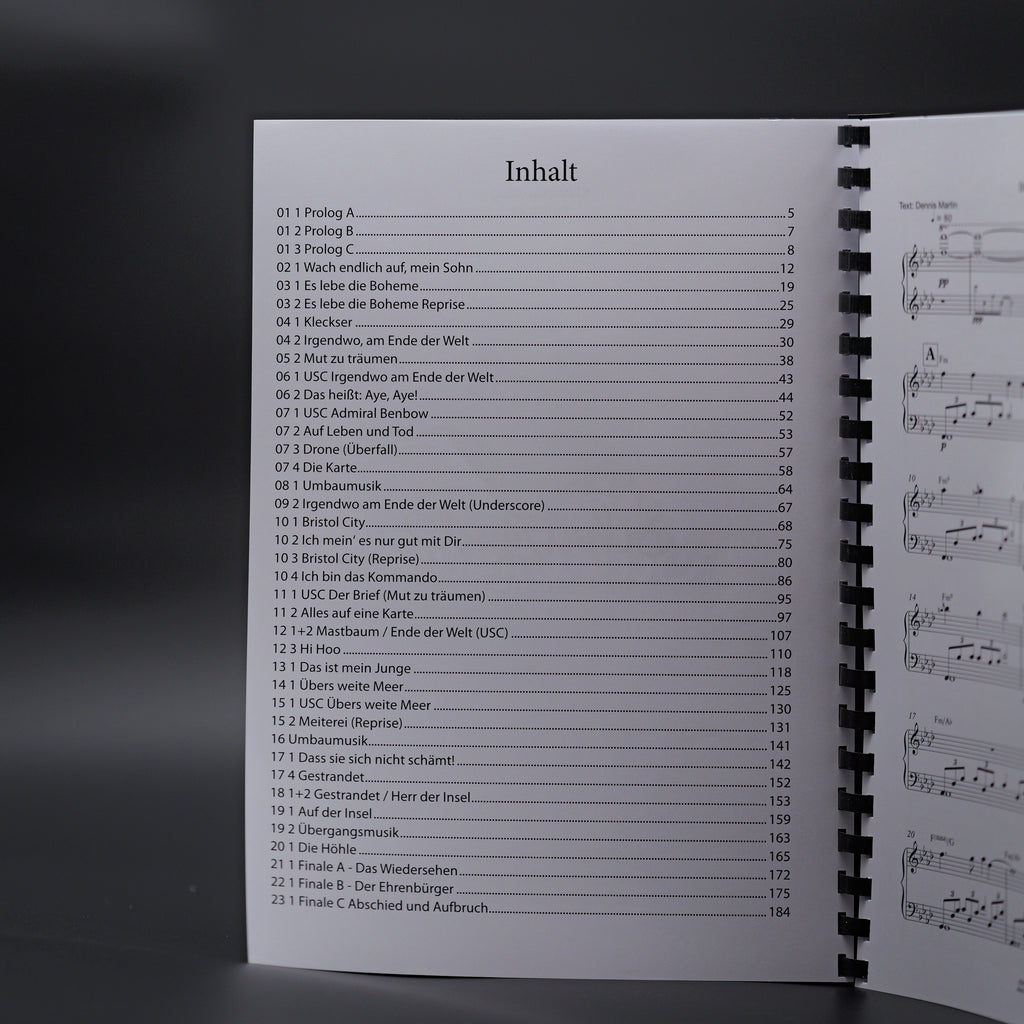 Songbook "Die Schatzinsel"