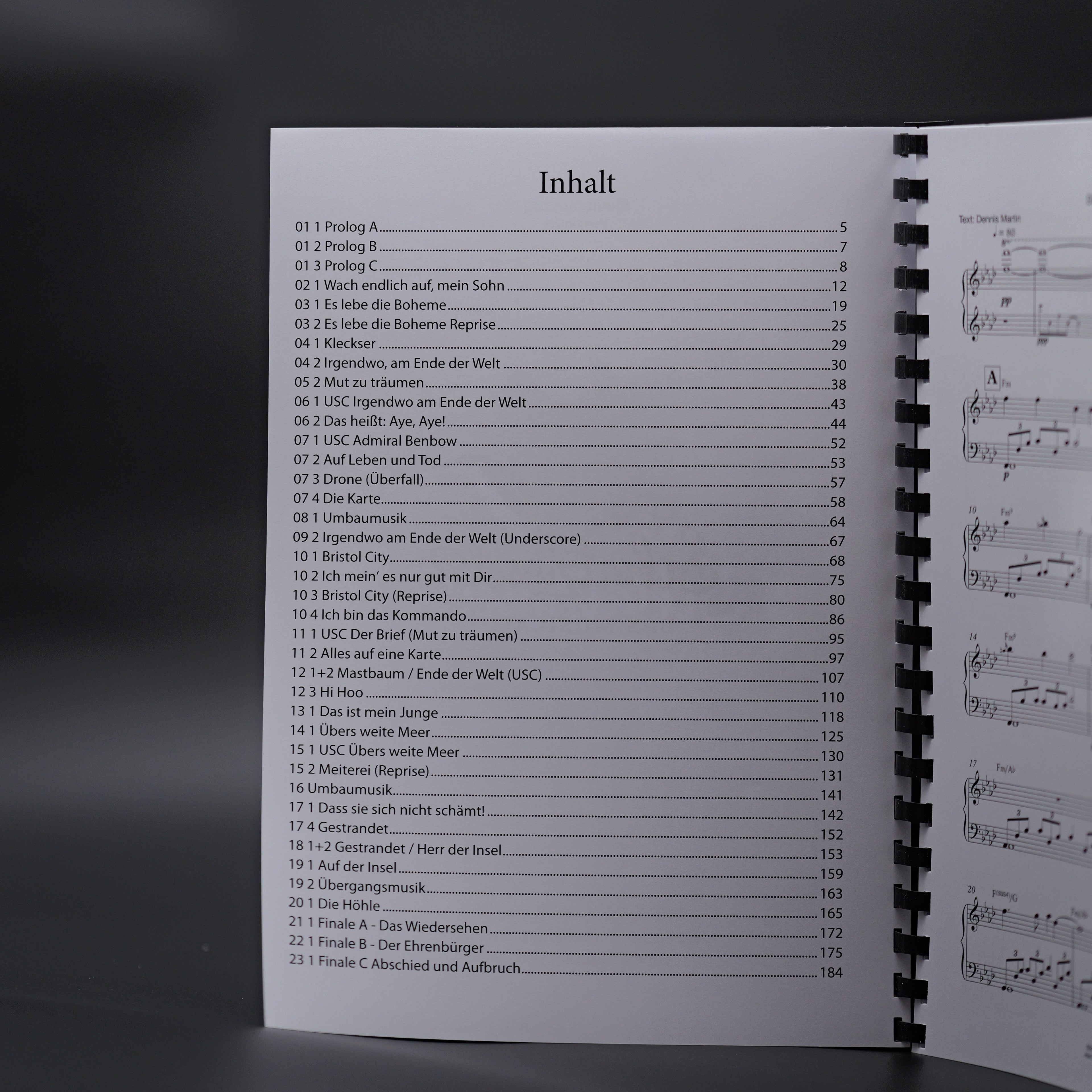 Songbook "Die Schatzinsel"